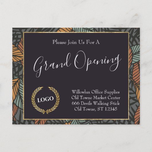 Business Logo Promotion Company verliest Gold Briefkaart (Voorkant)