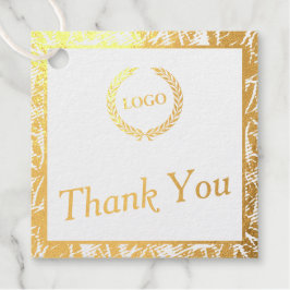 Business Logo Promotion Gold Foil Hang Labels