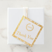 Business Logo Promotion Gold Foil Hang Labels (Met doos)