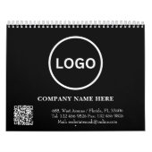 Business Logo QR code Bedrijf Modern Kalender (Hoes)