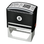 Business Logo QR Code Bedrijf Promotie Modern Zelfinktende Stempel (Product)