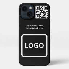 Business Logo QR Code Branding Eenvoudig iPhone 13 Hoesje