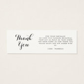 Business Logo QR Code dank u kaart invoegen (Achterkant)