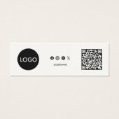 Business Logo QR Code dank u kaart invoegen (Voorkant)