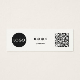 Business Logo QR Code dank u kaart invoegen