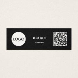 Business Logo QR Code dank u kaart invoegen