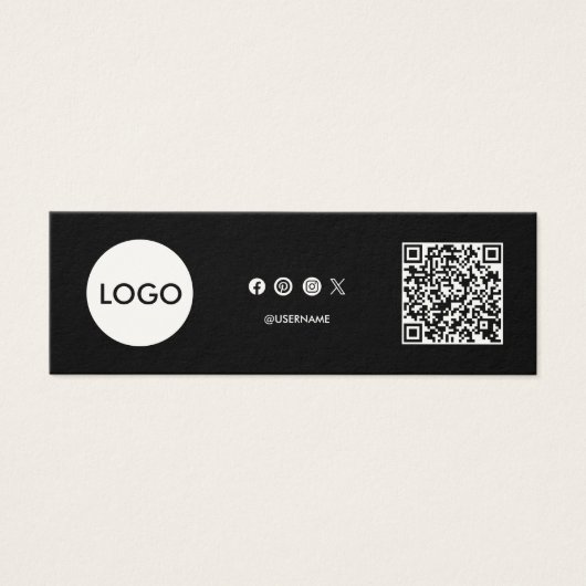 Business Logo QR Code dank u kaart invoegen (Voorkant)