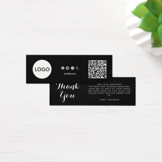 Business Logo QR Code dank u kaart invoegen (Bureau)