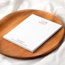 Business Logo QR Code Eenvoudig Notitieblok