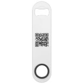 Business Logo QR Code Eenvoudige ontwerp Sjabloon Speed Flessenopener (Achterkant)