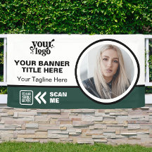 Business Logo QR Code Foto Binnen Outdoor Groen