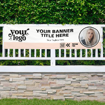 Business Logo QR Code Foto Binnen Outdoor Roze