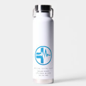 Business Logo QR Code Medisch Centrum Medewerkers Waterfles (Voorkant)