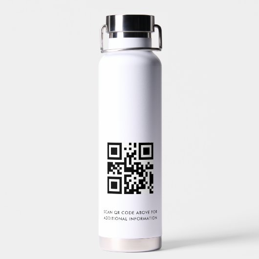Business Logo QR Code Medisch Centrum Medewerkers Waterfles (Achterkant)