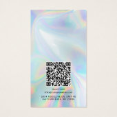Business Logo QR Code Oorbellen Display Kaart (Achterkant)