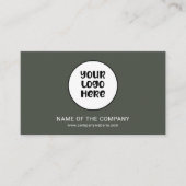 Business Logo QR Code Professioneel Minimalistisch Visitekaartje (Voorkant)