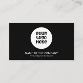 Business Logo QR Code Professioneel Minimalistisch Visitekaartje (Voorkant)