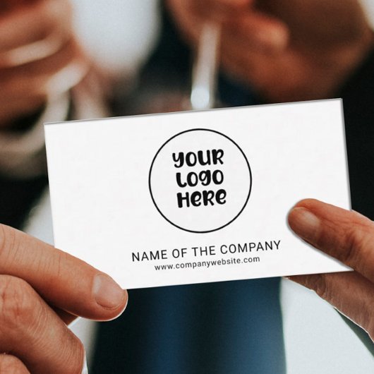 Business Logo QR Code Professioneel Minimalistisch Visitekaartje