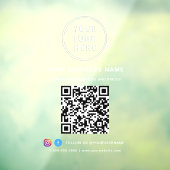Business Logo QR Code Raamsticker (Vel 3)