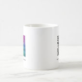 Business Logo QR Code Scan Me Modern Eenvoudig Koffiemok (Center)