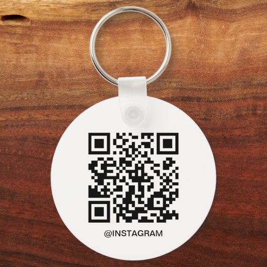  Business Logo QR Code Sleutelhanger (Achterkant)