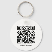  Business Logo QR Code Sleutelhanger (Achterkant)