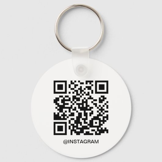  Business Logo QR Code Sleutelhanger (Achterkant)
