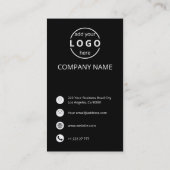 Business Logo QR Code Visitekaartje (Achterkant)