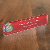 Business Logo Red Naambordje (Zijkant)