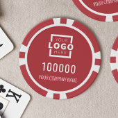 Business Logo Red Poker Chips