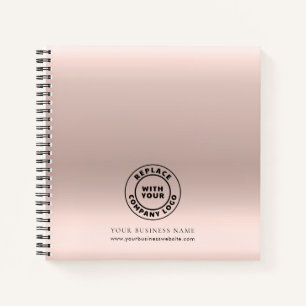 Business Logo Roos Gold minimalistische medewerker Notitieboek