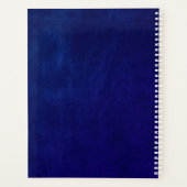 Business Logo Royal Blue Leather 2026 Custom Planner (Achterkant)