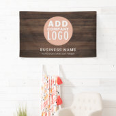 Business Logo Rustic Company Aankondiging Spandoek (Insitu)