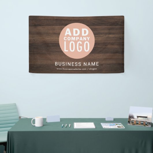 Business Logo Rustic Company Aankondiging Spandoek (Beurs)