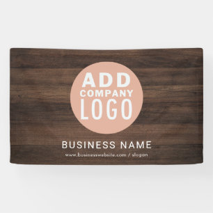 Business Logo Rustic Company Aankondiging Spandoek