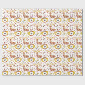 Business Logo Scandinavian Nordic Winter Reindeer Cadeaupapier (Vlak)