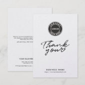 Business Logo Script Modern Bedankt (Voorkant / Achterkant)