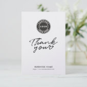 Business Logo Script Modern Bedankt (Staand voorkant)