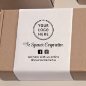 Business Logo Script Social Media Zelfinktende Stempel