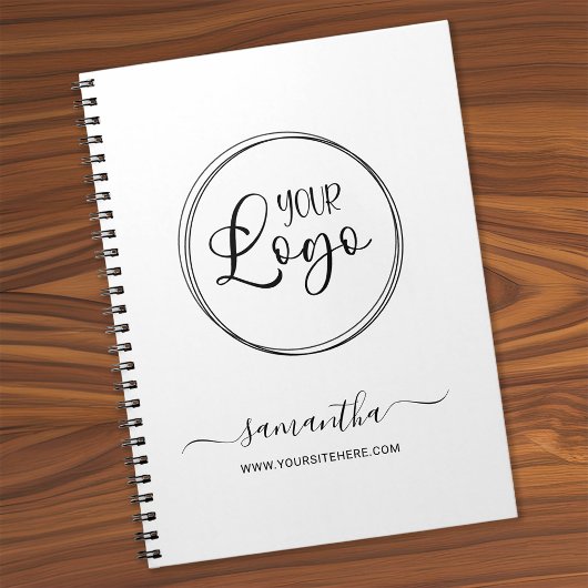 Business Logo Signature Name Notitieboek