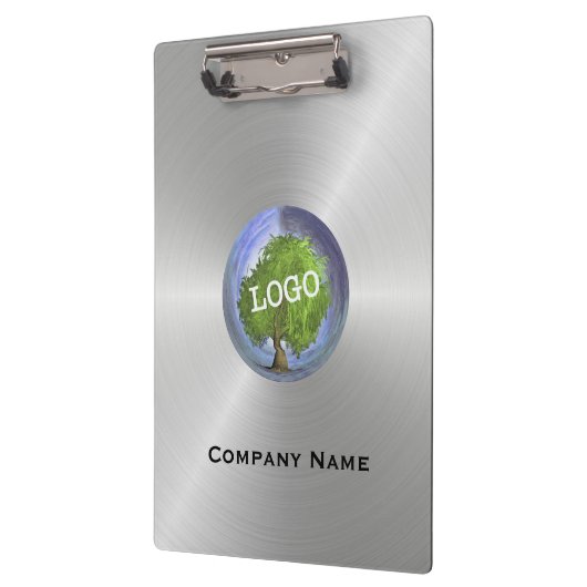 Business Logo Silver Klembord (Links)