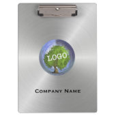 Business Logo Silver Klembord (Voorkant)