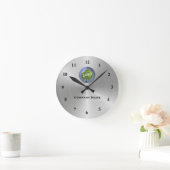 Business Logo Silver Ronde Klok (Huis)