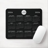 Business Logo Simple 2026 Calendar Aangepaste kleu Muismat (Met muis)