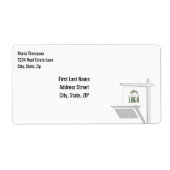 Business Logo Simple Address Label (Voorkant)