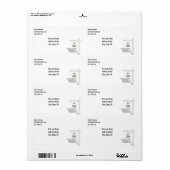Business Logo Simple Address Label (Full Sheet)