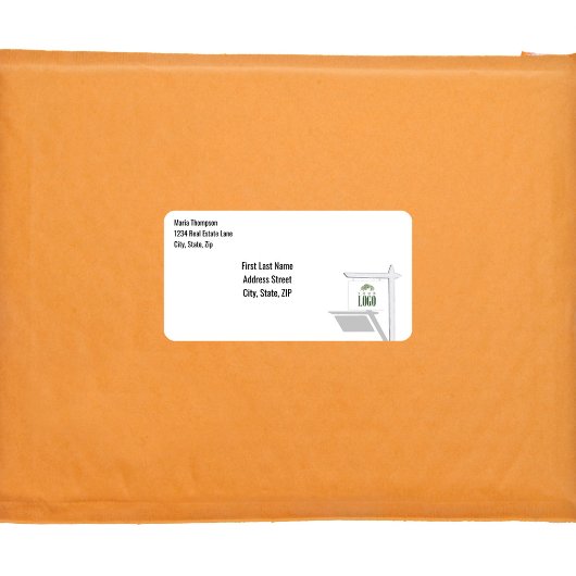 Business Logo Simple Address Label