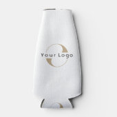 Business logo Simple Clean Minimal Company White Flesjeskoeler (Voorkant)