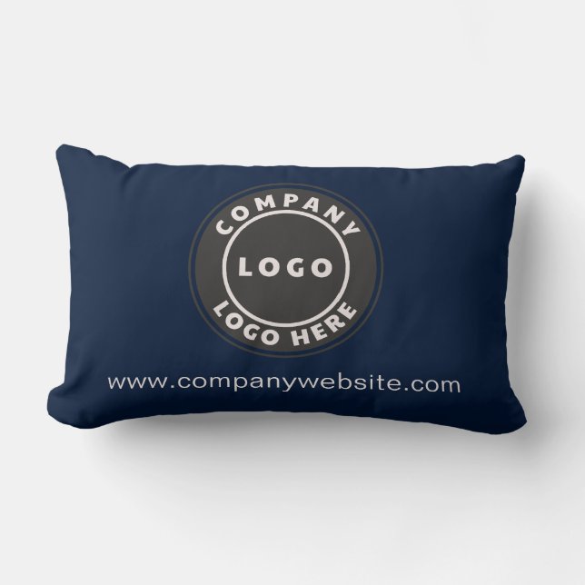 Business Logo Simple Company Showroom Decor Custom Kussen (Voorkant)