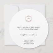 Business Logo Simple Custom-kerstmis Feestdagenkaart (Achterkant)